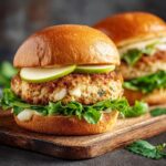 Apfel-Hühnchen-Burger