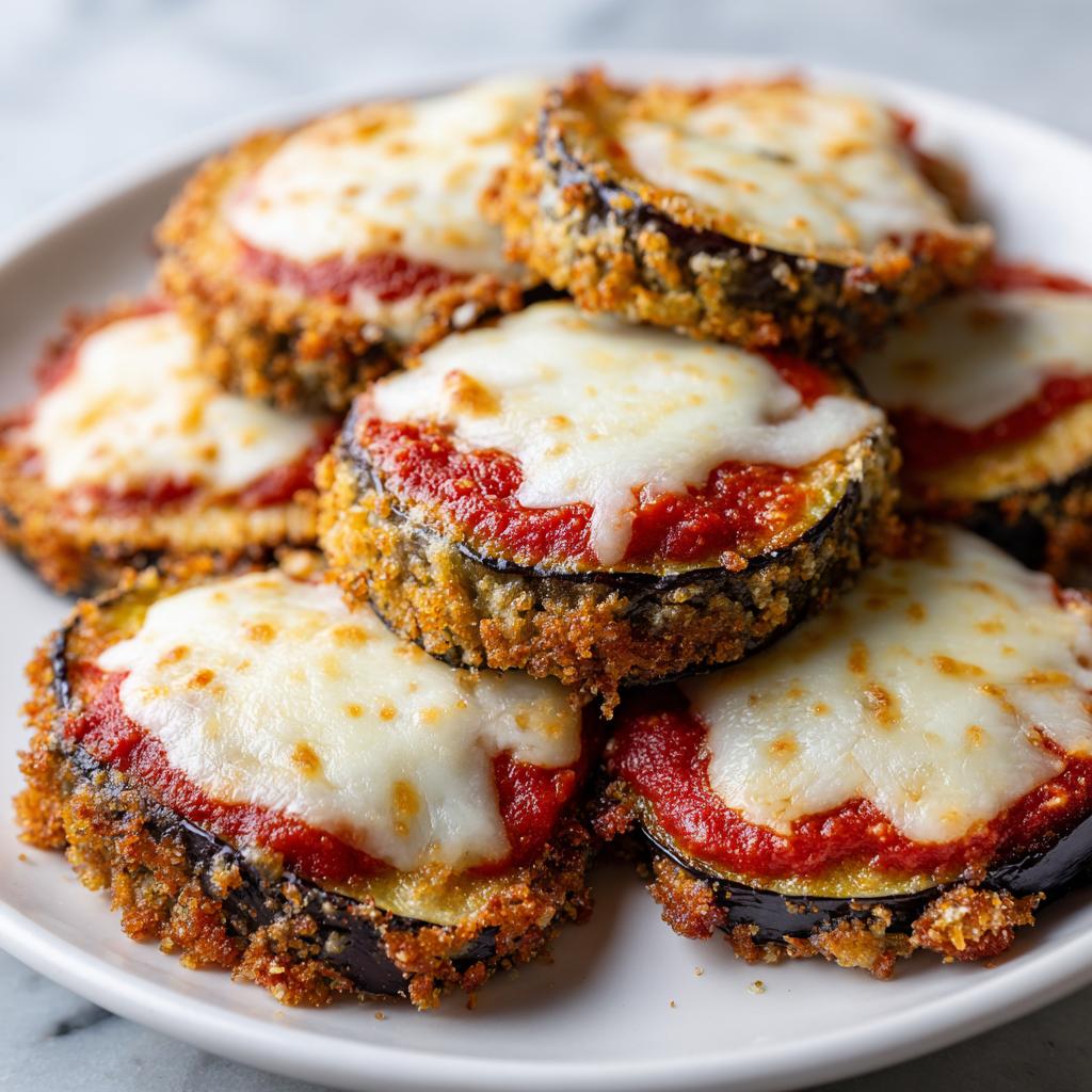 Auberginen Parmesan aus der Heißluftfritteuse