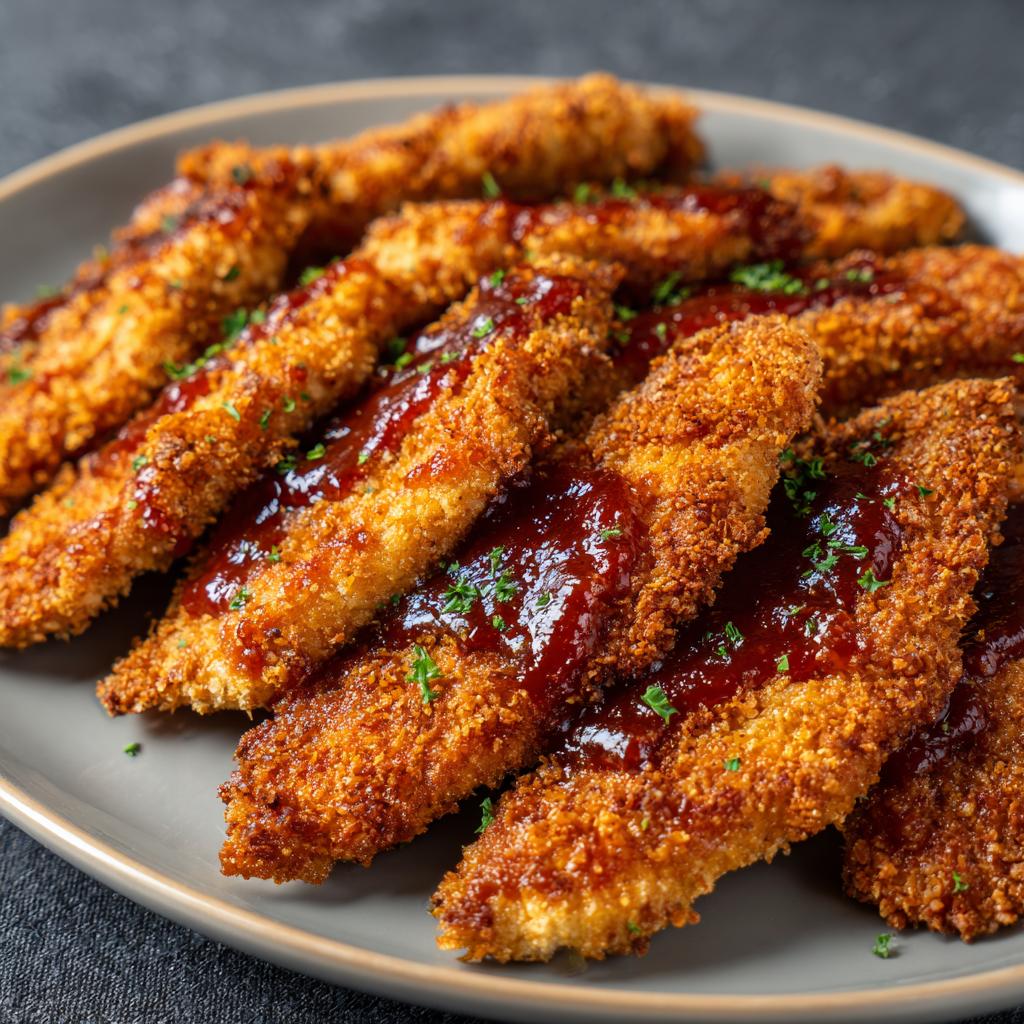 BBQ Gebackene Hähnchenstreifen