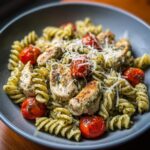 Basilikum Pesto Hähnchen Pasta