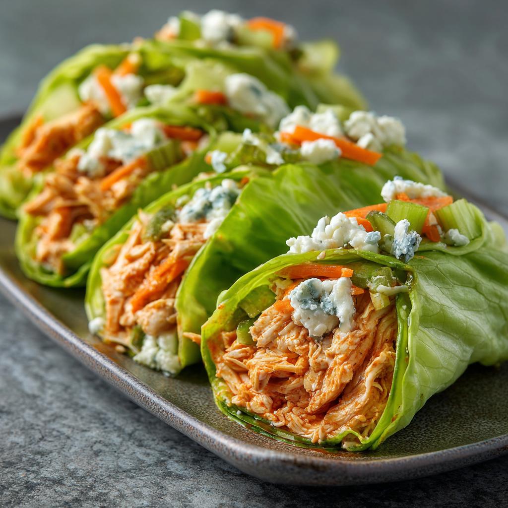 Buffalo Chicken Salatwickel