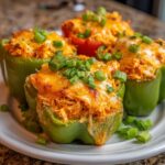 Buffalo Chicken gefüllte Paprika