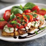 Caprese Hähnchen aus der Heißluftfritteuse