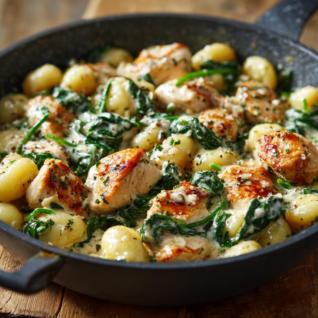 Cremige Hähnchen-Gnocchi-Pfanne - detail 1