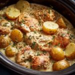 Cremige Kartoffel-Hühnchen aus dem Slow Cooker