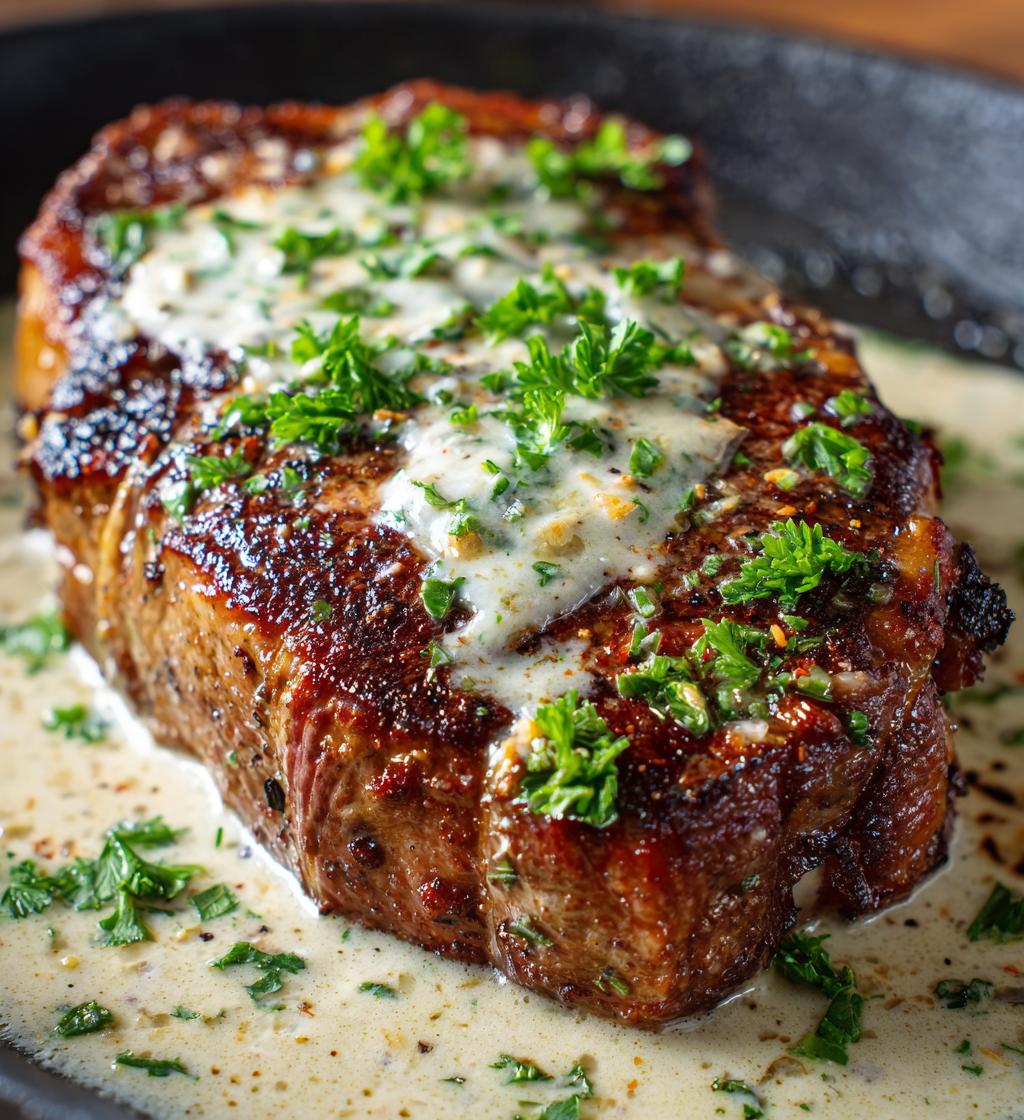 Cremiger Knoblauch-Parmesan-Steak - detail 1