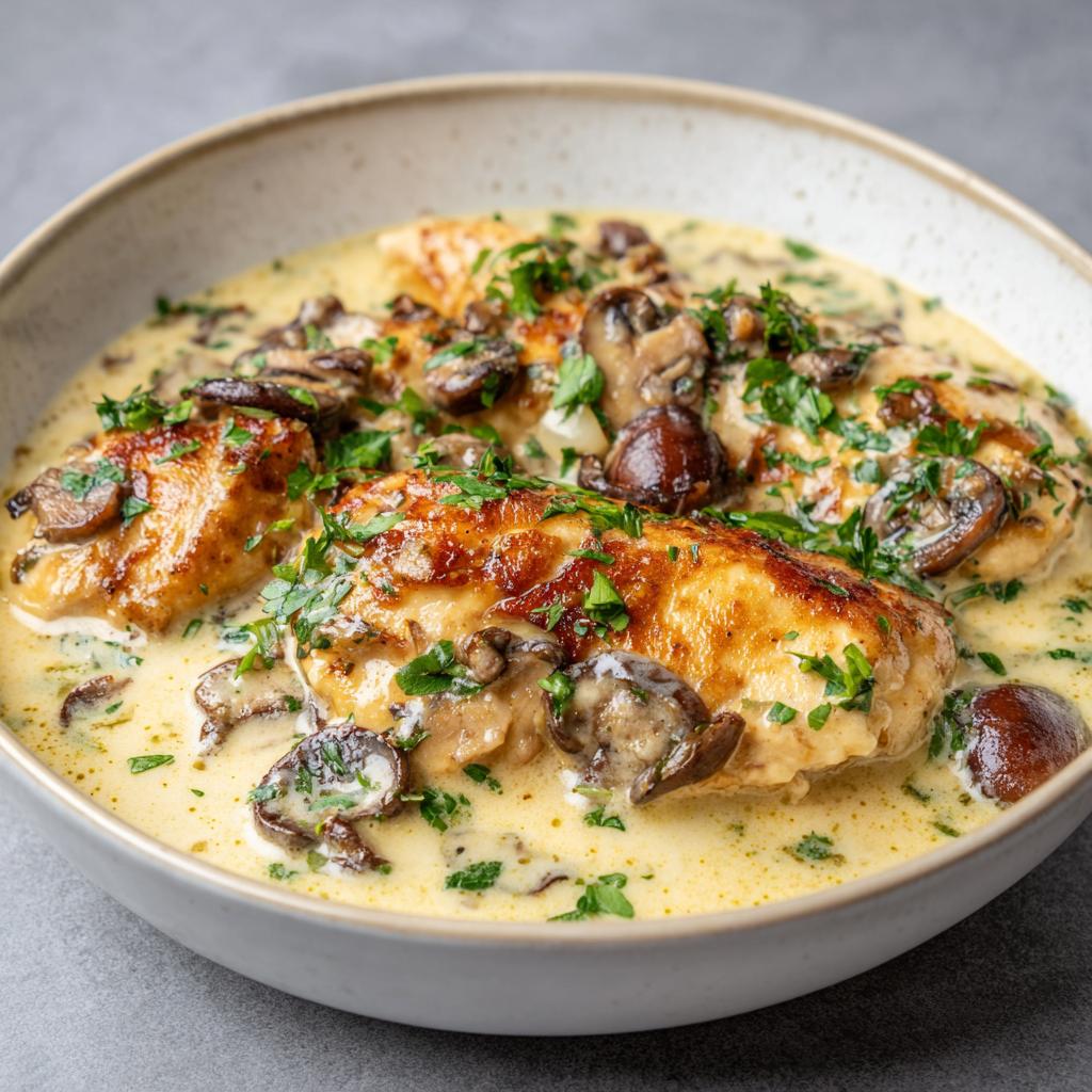 Cremiges Jägerhühnchen - detail 1