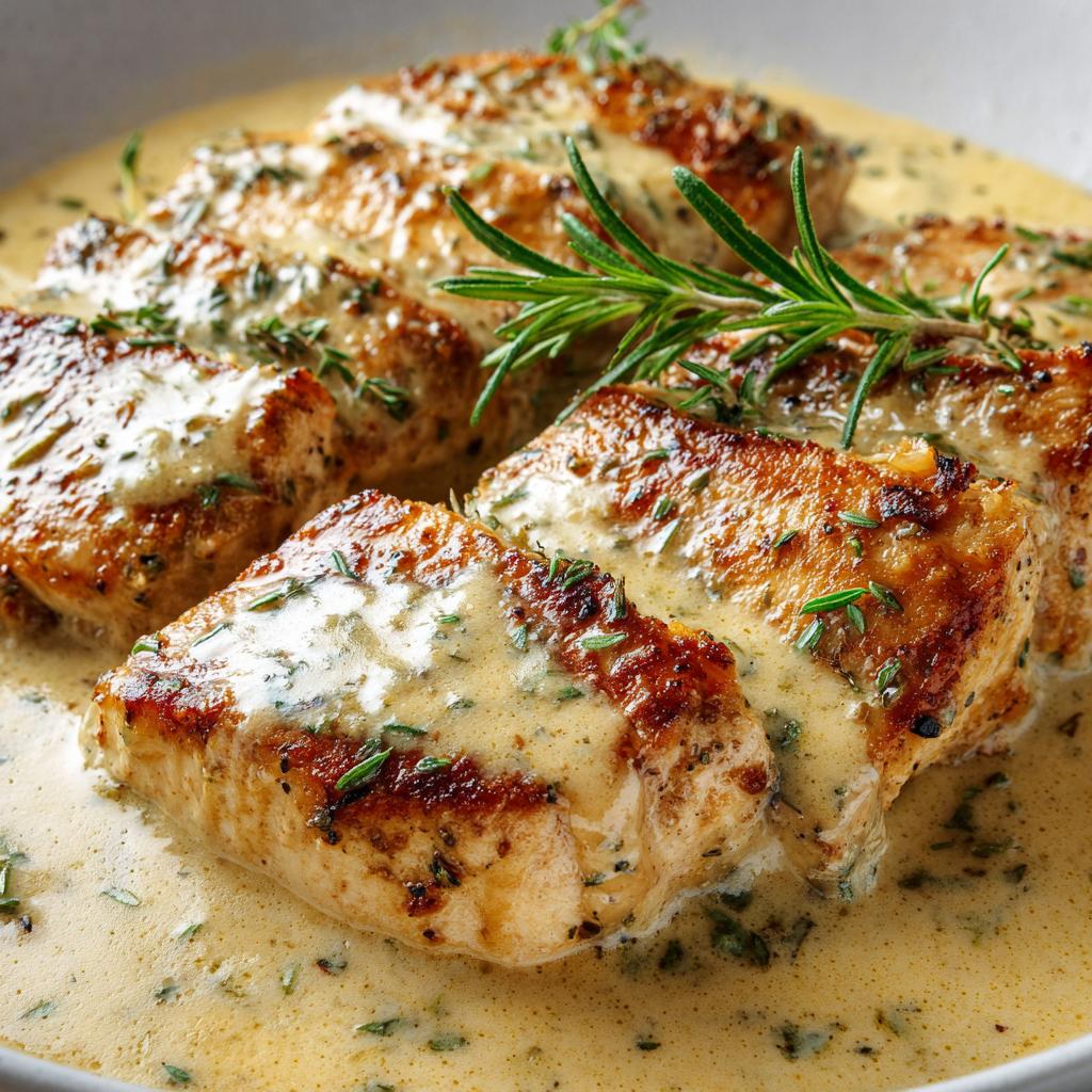 Cremiges Knoblauch-Kräuter-Hühnchen - detail 1