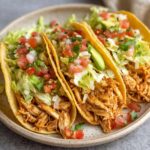Crock Pot Hähnchen Tacos