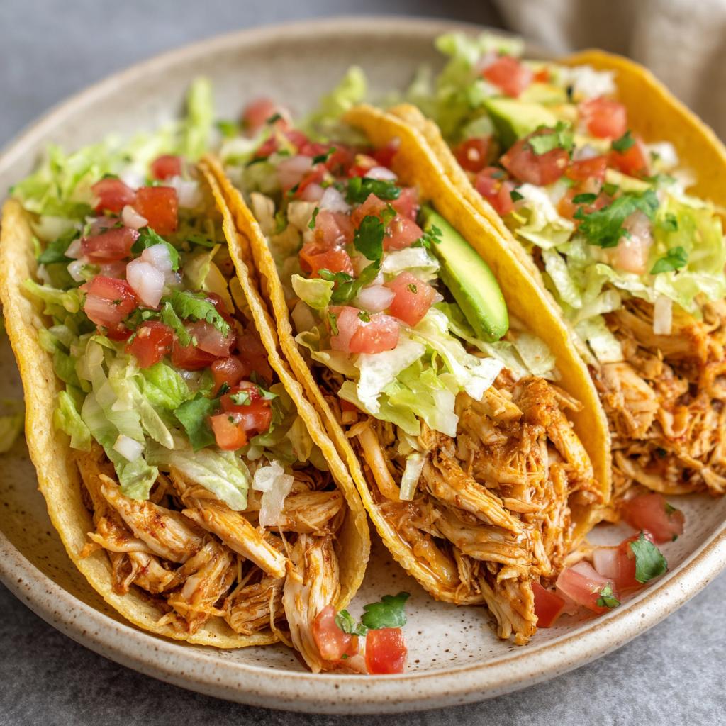 Crock Pot Hähnchen Tacos