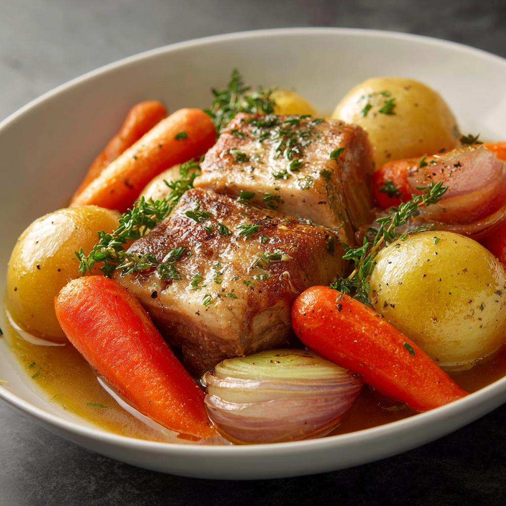 Crock Pot Hähnchen mit Gemüse