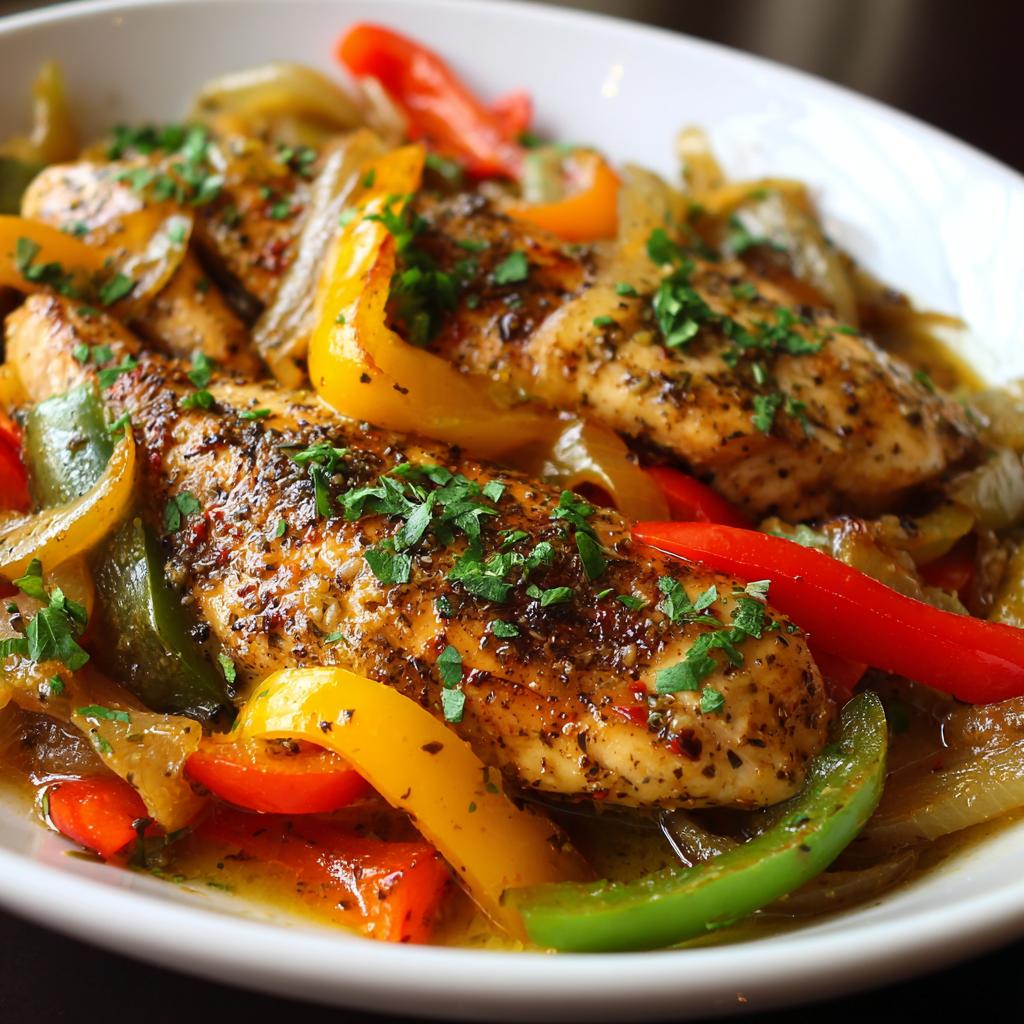 Crock Pot Hähnchen mit Olive Garden Dressing