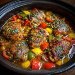 Crock Pot Hähnchenschenkel mit Gemüse