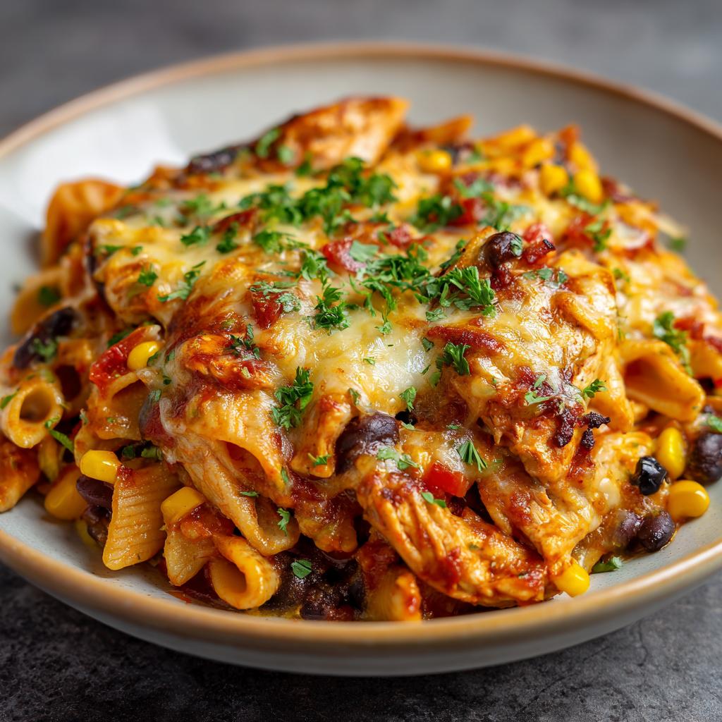 Crockpot Hähnchen Enchilada Pasta - detail 1