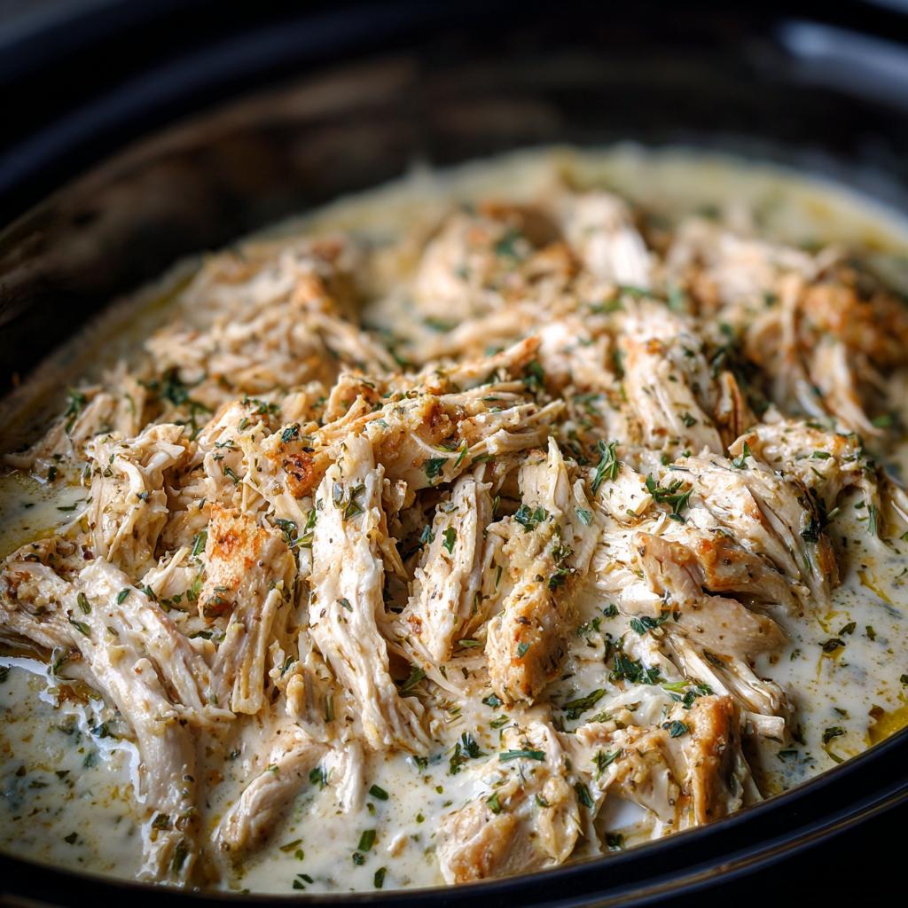 Crockpot Hähnchen mit Ranch-Gewürz