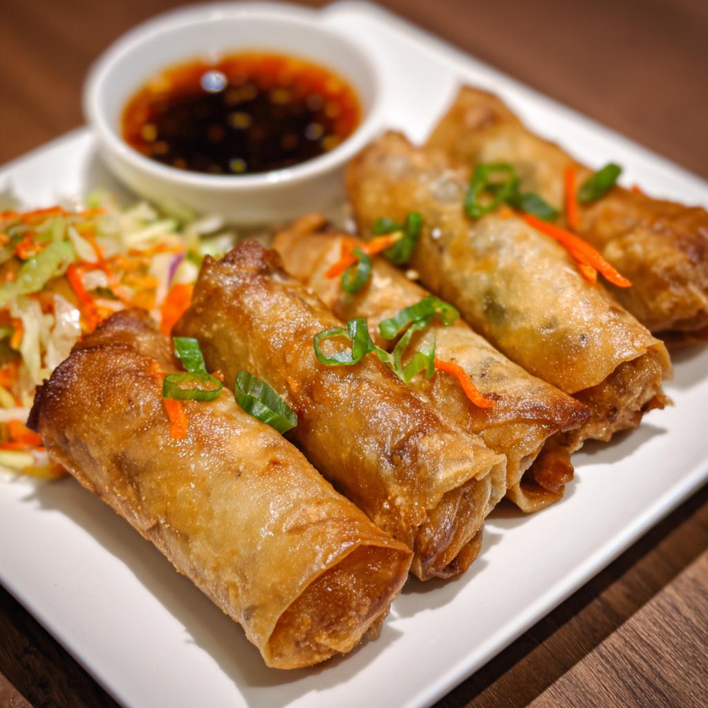Frühlingsrollen mit Hähnchen