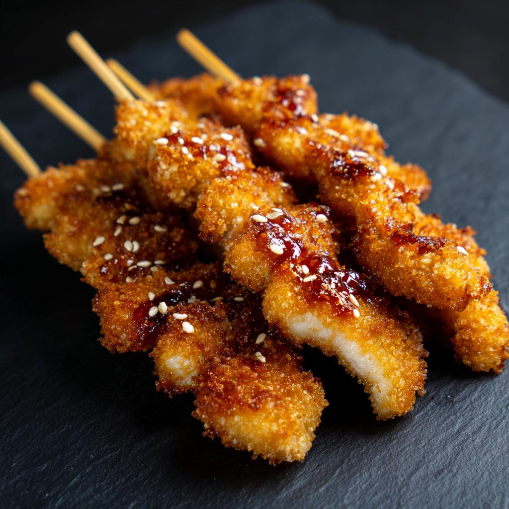 Gebratene Hähnchenspieße - detail 1