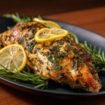 Gebratenes Hähnchen mit Kräutern