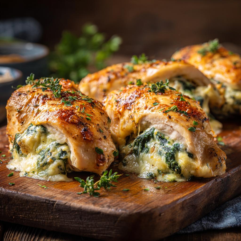 Gefüllte Hähnchenbrust