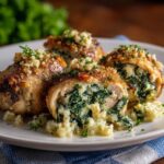 Gefüllte Hähnchenschenkel aus dem Slow Cooker