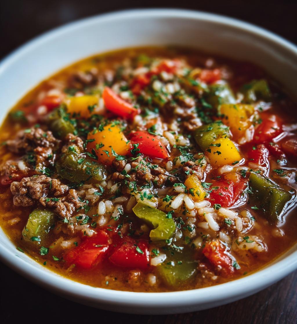 Gefüllte Paprika Suppe - detail 1