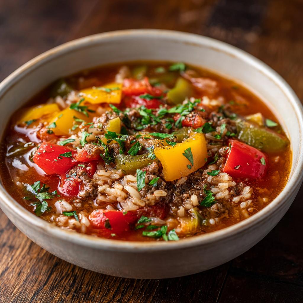 Gefüllte Paprika Suppe
