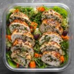 Gefrorene Hähnchenmahlzeiten für Meal Prep