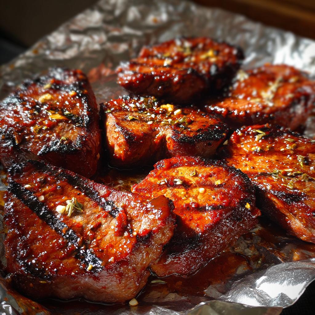 Gegrilltes BBQ-Hühnchen - detail 1