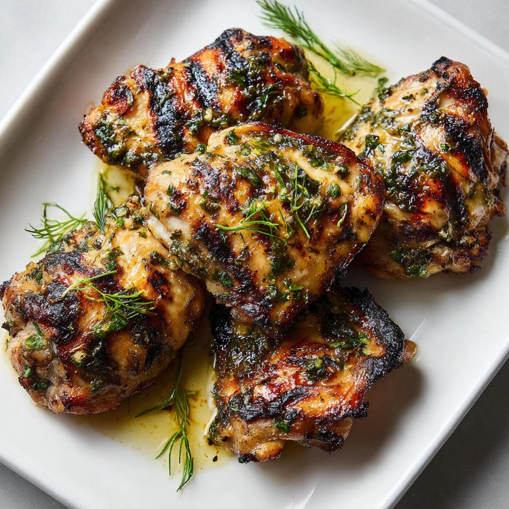 Gegrilltes Hähnchen für den Sommer