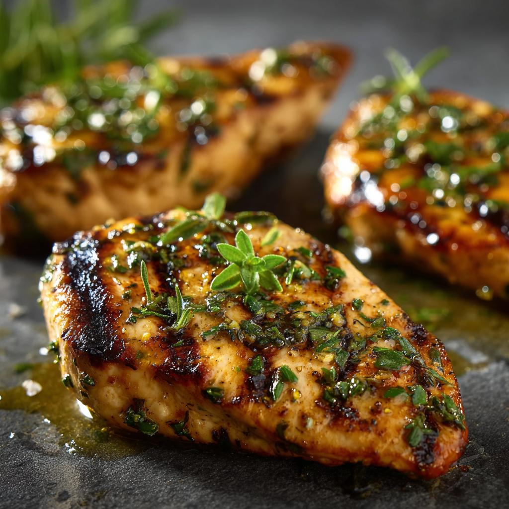 Gegrilltes Zitronen-Kräuter-Hühnchen - detail 1