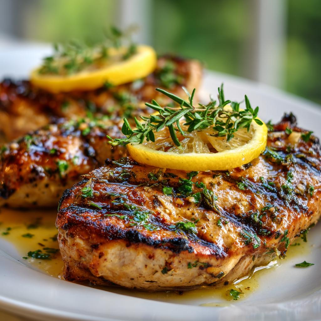 Gegrilltes Zitronen-Kräuter-Hühnchen