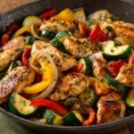 Gemüse-Hühnchen-Pfanne