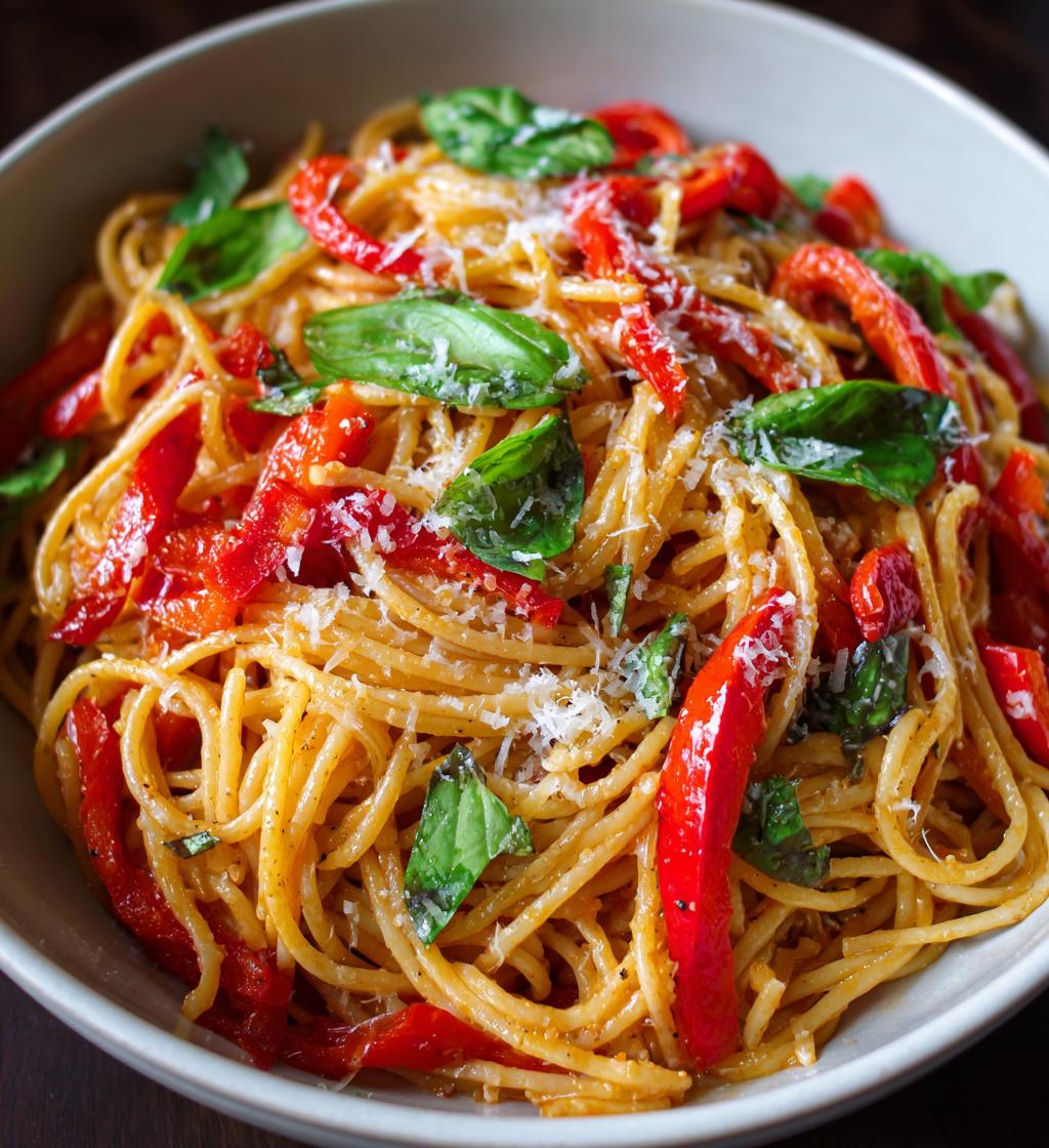 Geröstete Paprika Pasta - detail 1