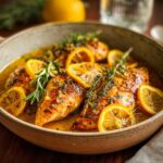 Gesundes Crockpot Zitrus-Kräuter-Hühnchen