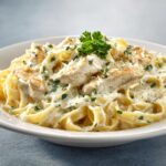 Hähnchen Alfredo aus dem Slow Cooker
