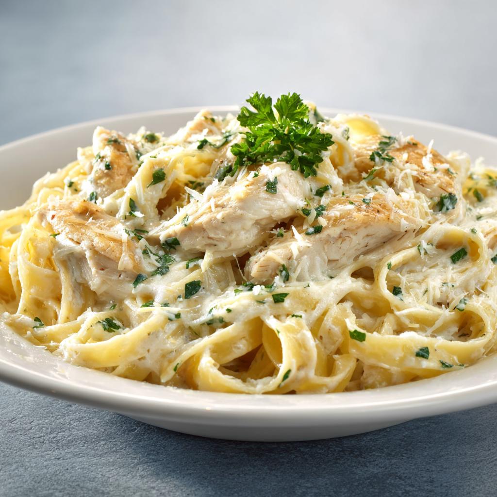 Hähnchen Alfredo aus dem Slow Cooker