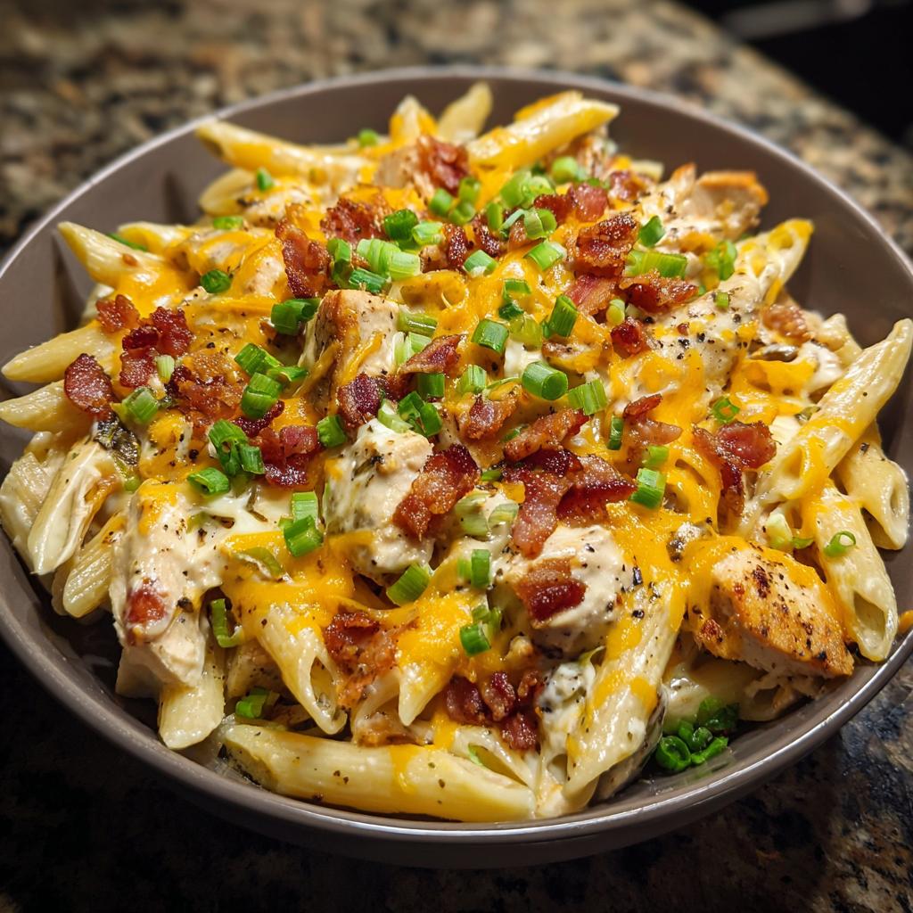 Hähnchen-Bacon-Ranch-Pasta