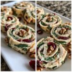 Hähnchen-Cranberry-Pinwheels