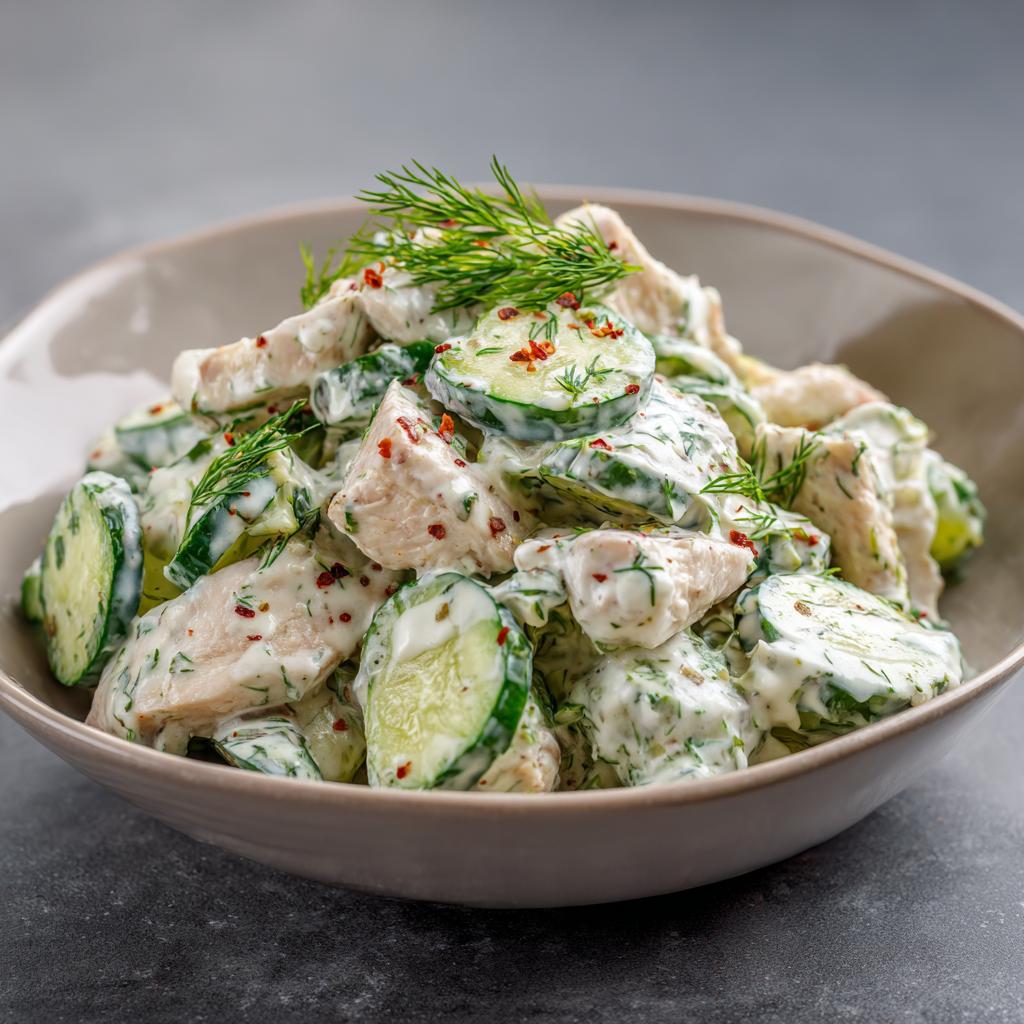 Hähnchen-Dill-Salat