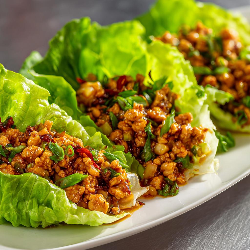 Hähnchen-Lettuce-Wraps