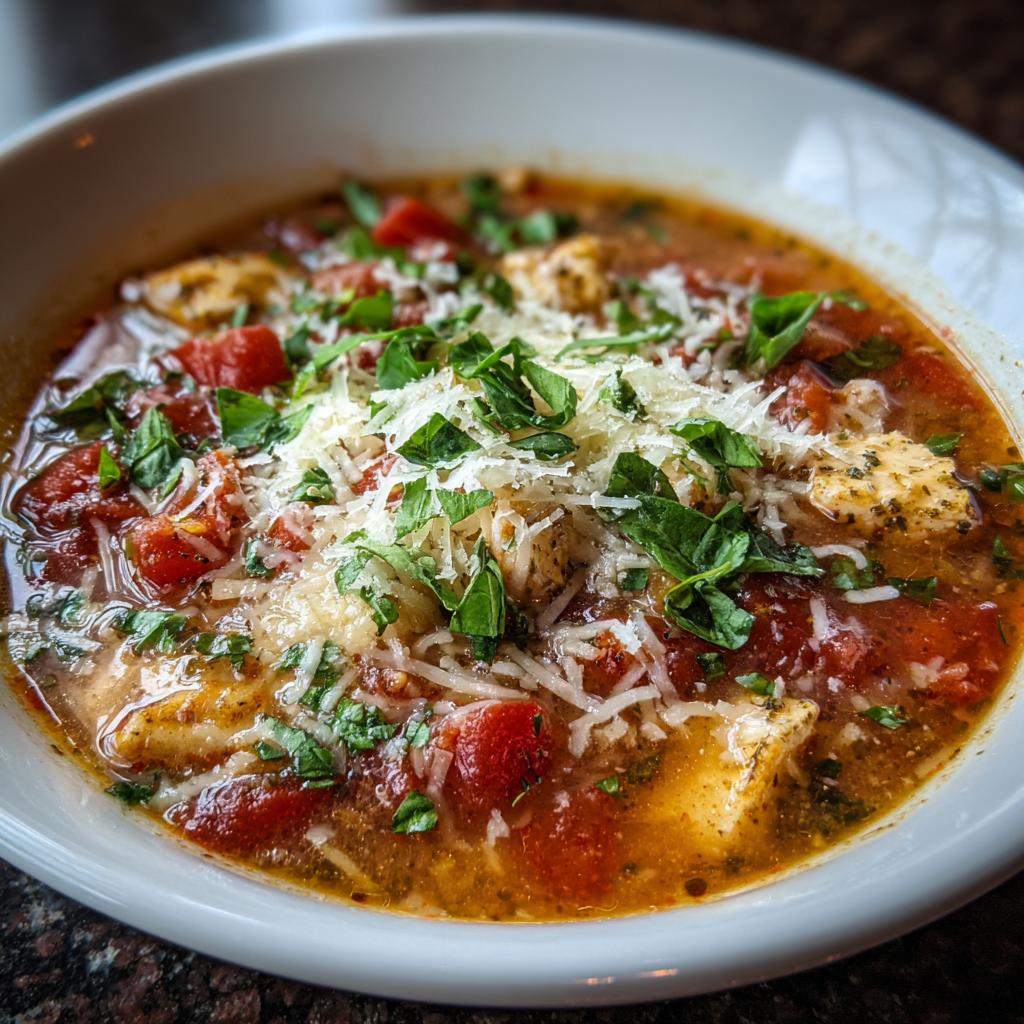 Hähnchen Parmesan Suppe - detail 1