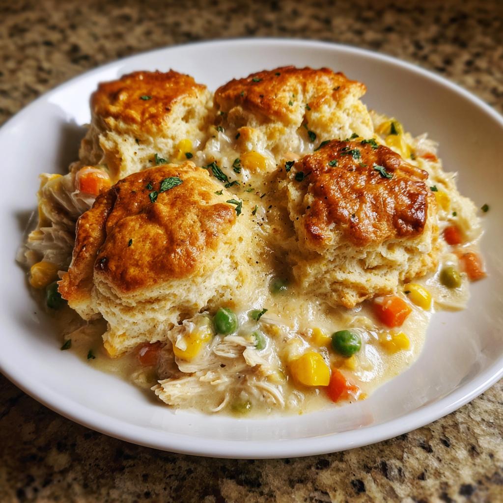 Hähnchen-Pot-Pie-Auflauf