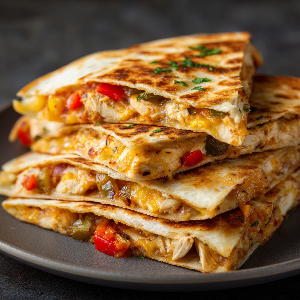 Hähnchen Quesadillas aus der Heißluftfritteuse - detail 1
