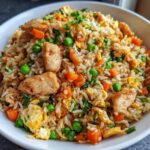 Hähnchen gebratener Reis