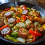 Hähnchenwurst-Pfanne