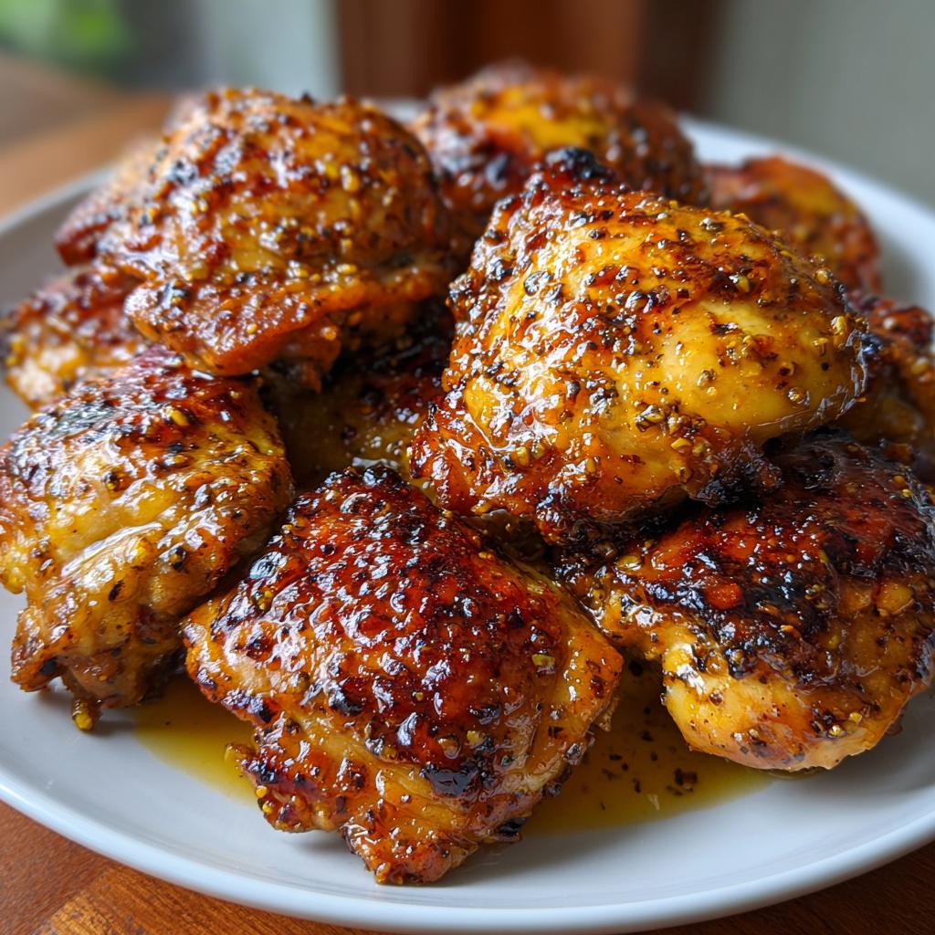 Honig-Senf-glasiertes Hähnchen - detail 1