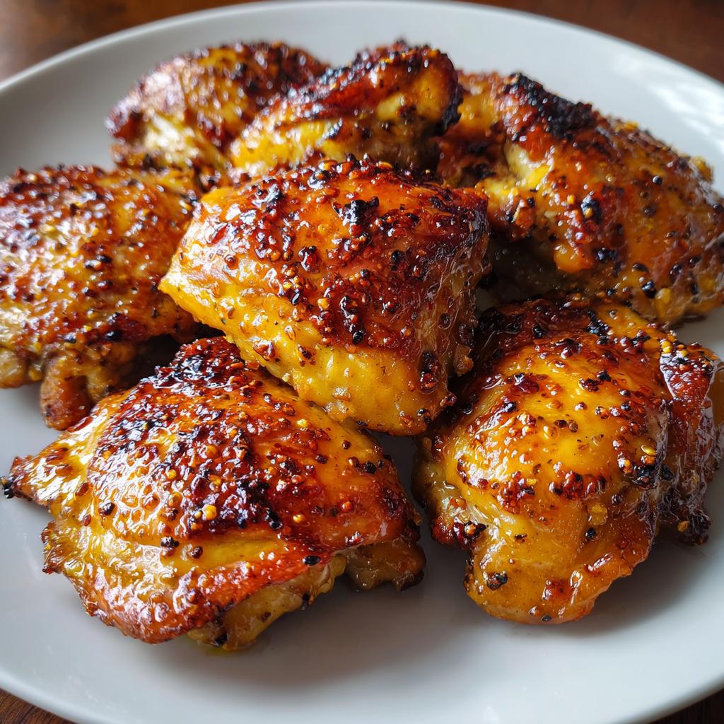 Honig-Senf-glasiertes Hähnchen