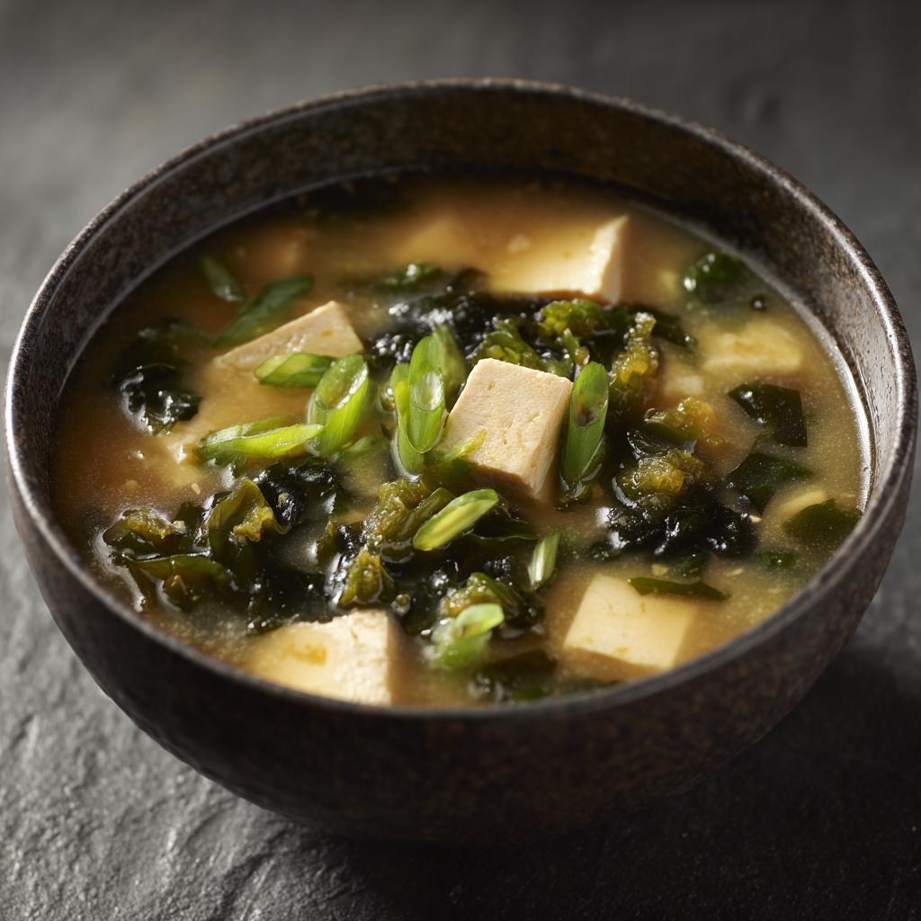 Ingwer Knoblauch Miso Suppe