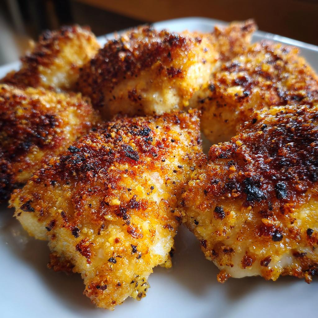 Knusprig Gebackenes Hähnchen