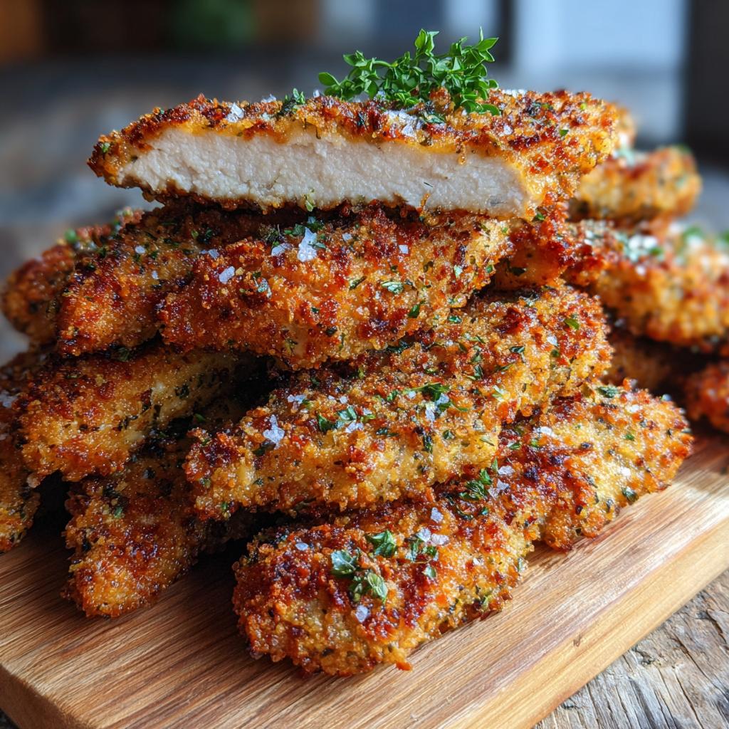 Knusprige Kräuterhühnchenstreifen